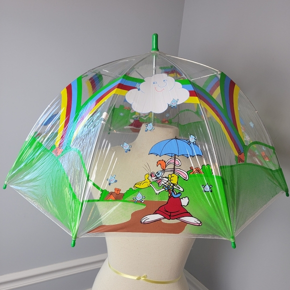 Disney Other - WHO FRAMED ROGER RABBIT Disney Clear Vinyl Graphic Child's Collectible Umbrella